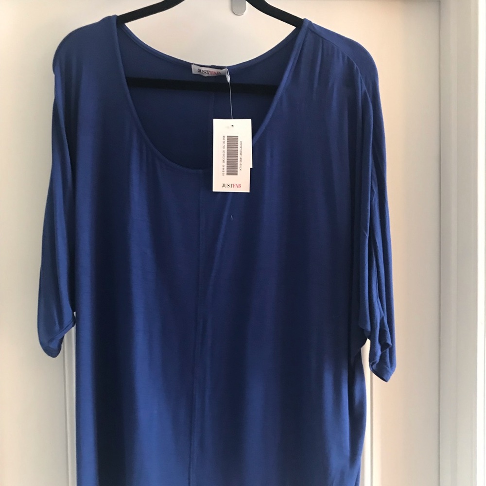 Royal blue flowy top